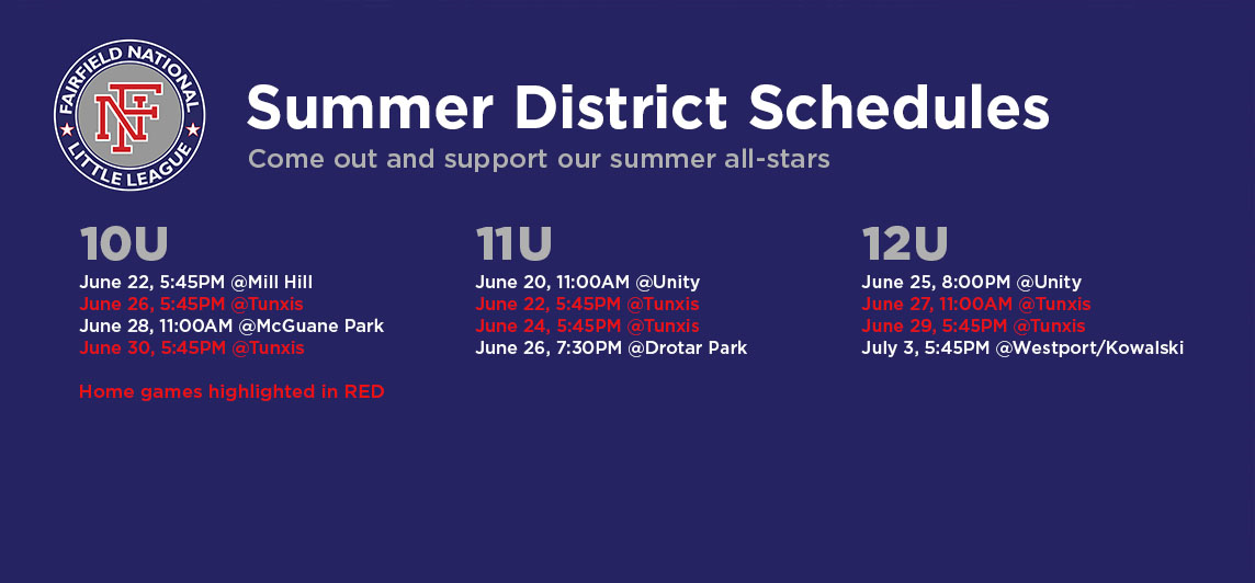 Come support our District All-Stars!
